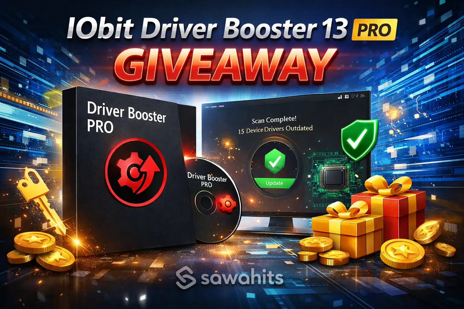 Free IObit Driver Booster 13 PRO Giveaway (2026)